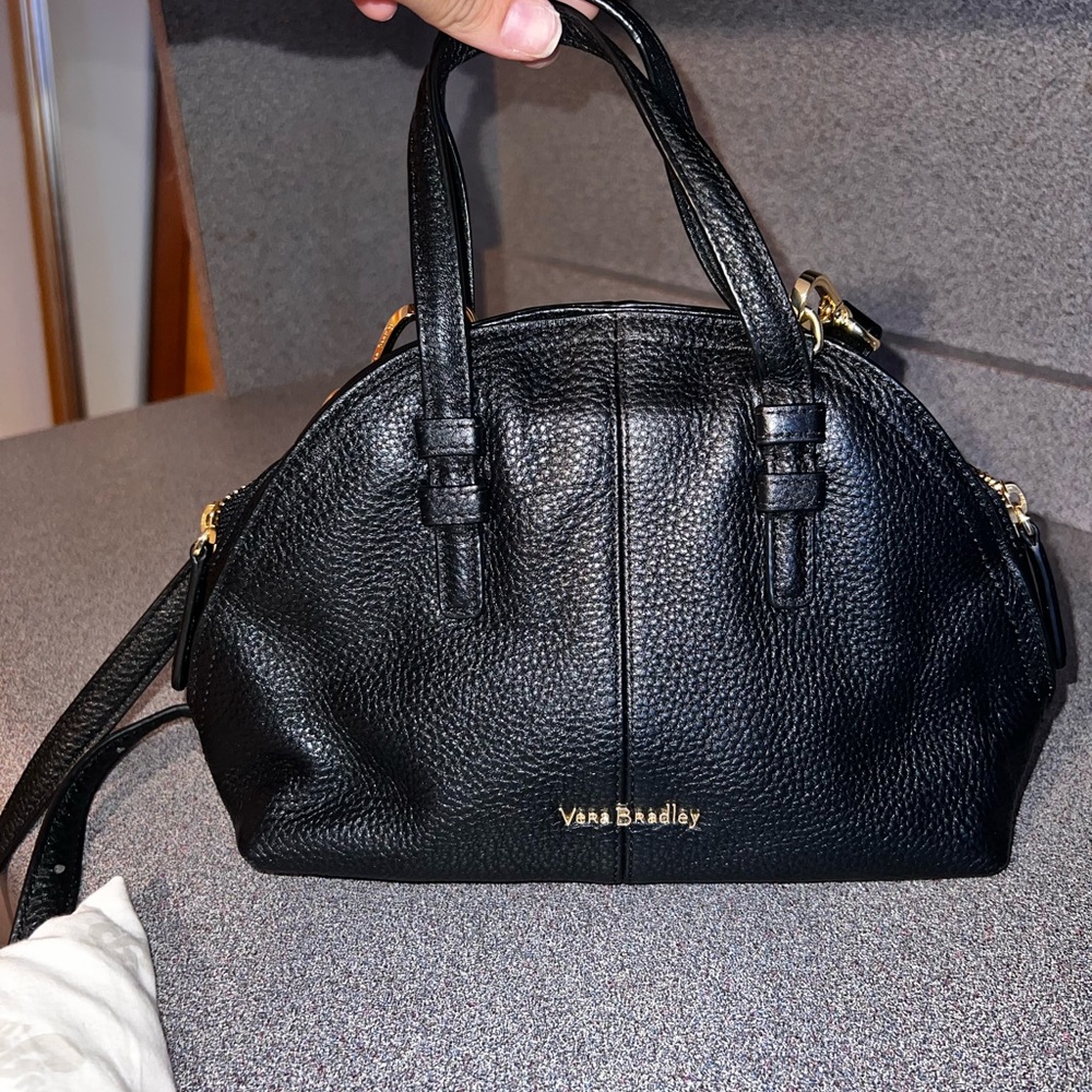 Vera Bradley Crossbody Satchel Pebble Leather